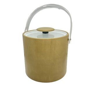 Vintage MCM George Briard Tan Lucite Ice Bucket